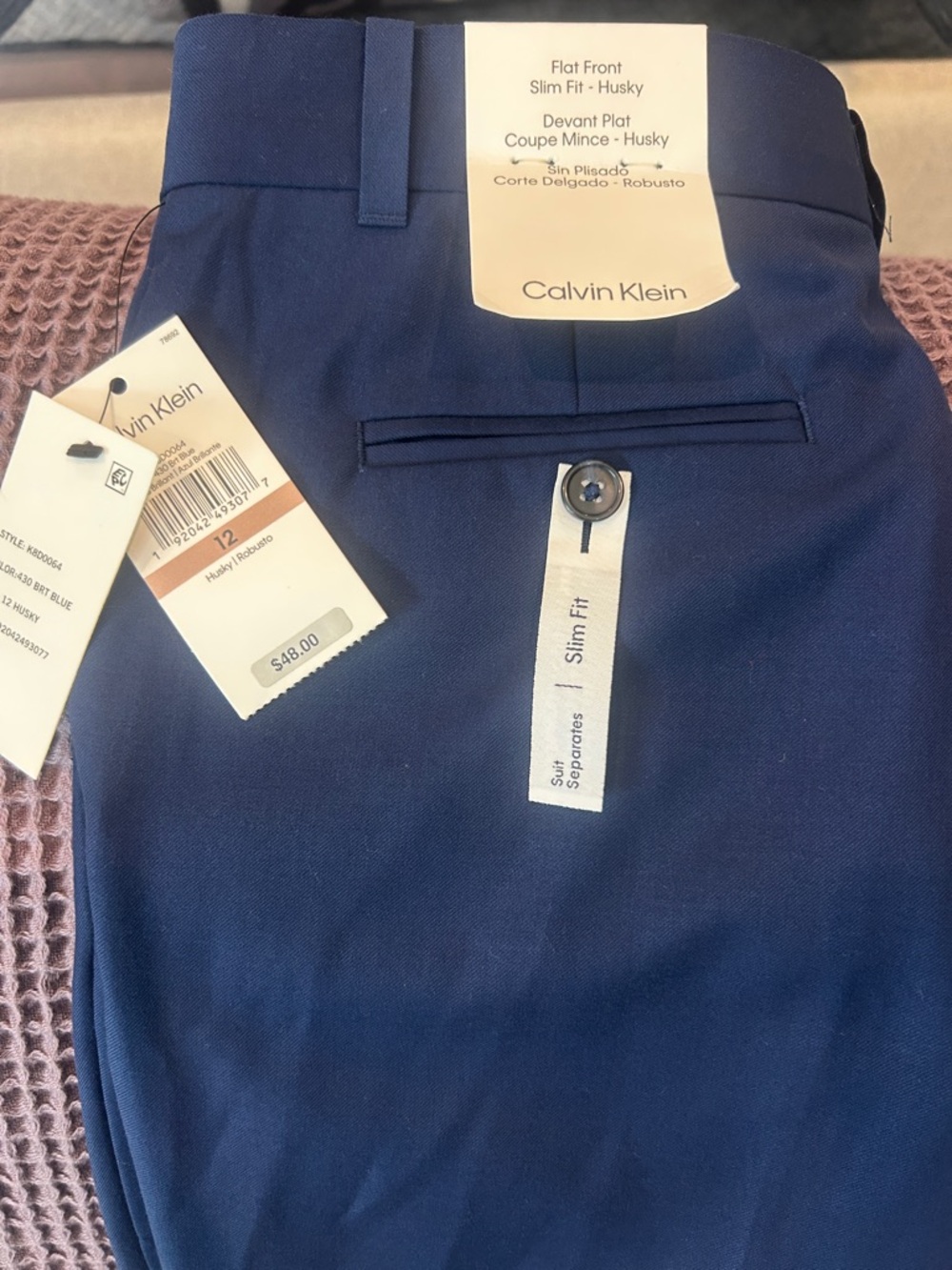 Calvin Klein Boys Slim Fit- Husky Pants